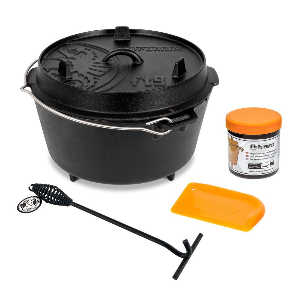 Petromax Feuertopf ft9 Einsteiger-Set für Gruppen, 9 Liter