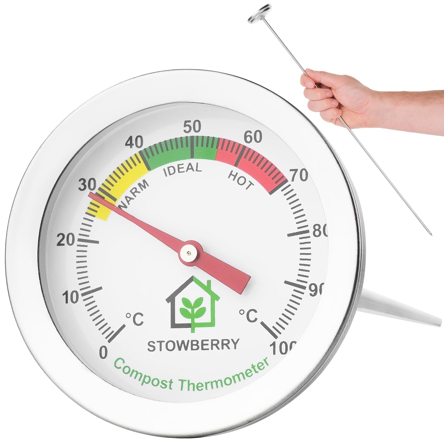 Kompostthermometer 500 mm Edelstahl