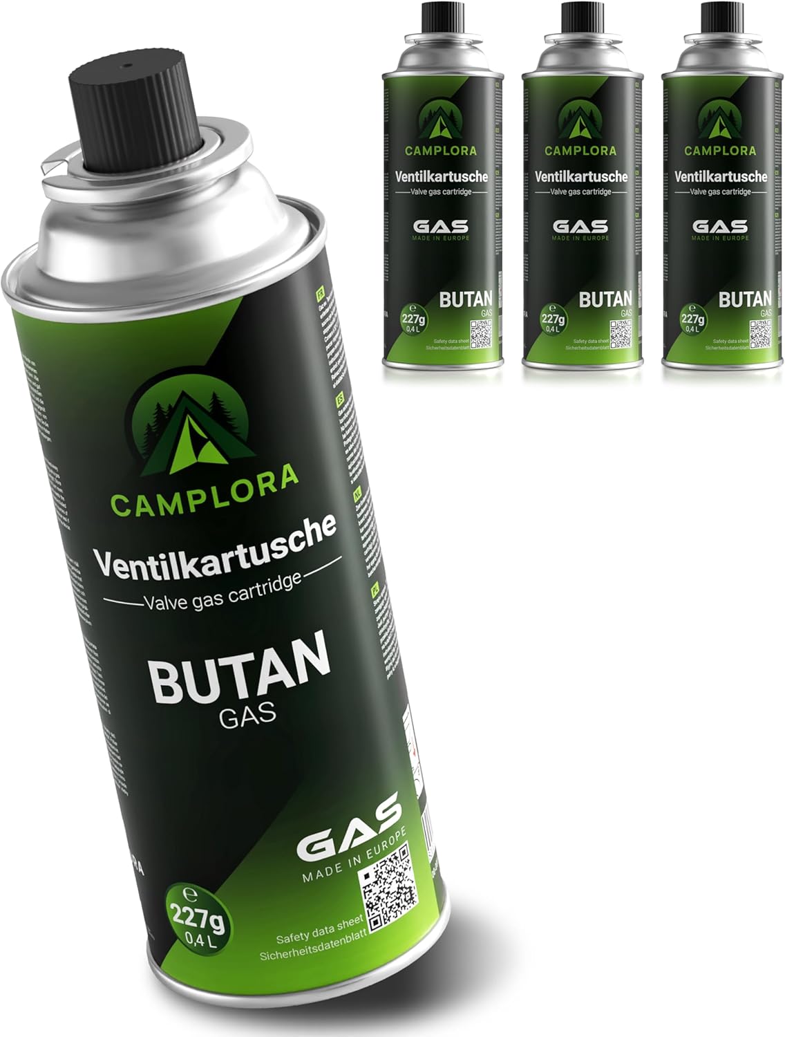 Camplora Gaskartuschen-Set mit Kocher für den Notvorrat